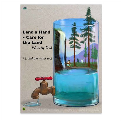 Picture of Lend a Hand - Care for the Land (Water too) Poster