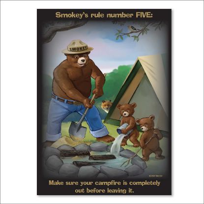 Picture of Smokey's Rule Number FIVE Poster - English