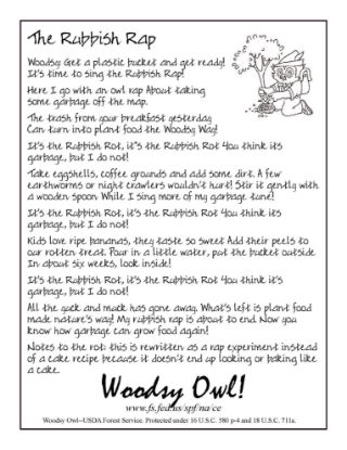 Picture of Woodsy Owl's Rubbish Rap Song