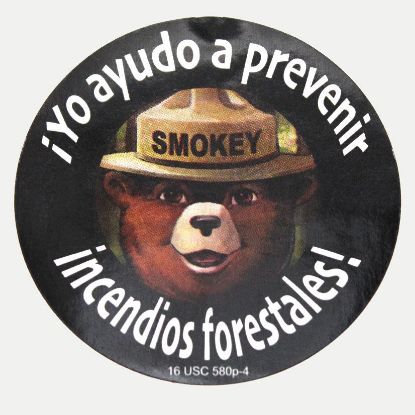 Picture of I help Prevent Wildfires Stickers - Spanish