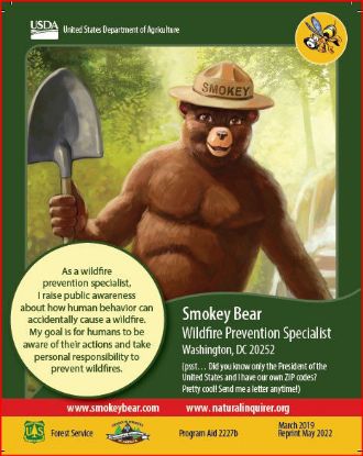 Picture of Smokey Natural Inquirer Scientist Card